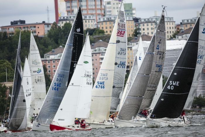 Starten för ÅF Offshore Race 2017. Foto: Oskar Kihlborg af17