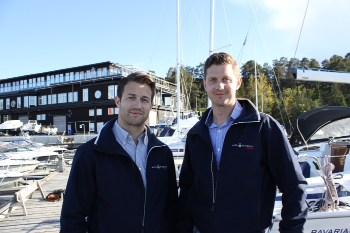Henric och Mattias Kennebäck med Yachtsale nischar sig med nyare kontinentbyggen och sin egen salubrygga vid nybyggda Saltsjö Pir utanför Stockholm. ny3