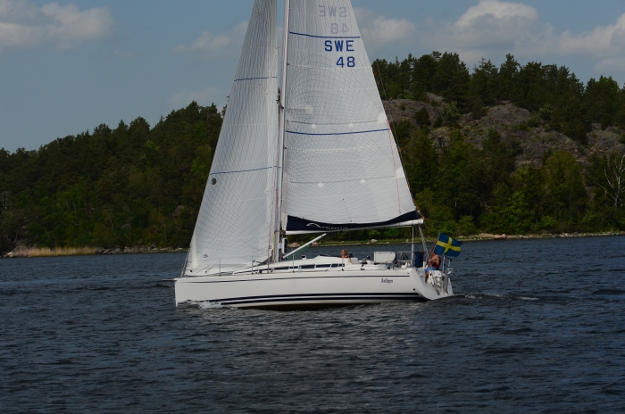 Arcona 340 anno 2011 är het, utsätts för budgivning och har gått för 1 637 000 kr. ny8