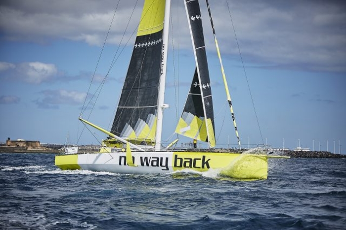 No Way Back är Pieter Heeremas IMOCA 60. 7No Way Back IMOCA pres 640x427