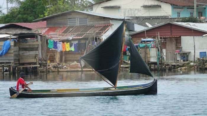 Segelkanot vid Rio Diablo. segel2