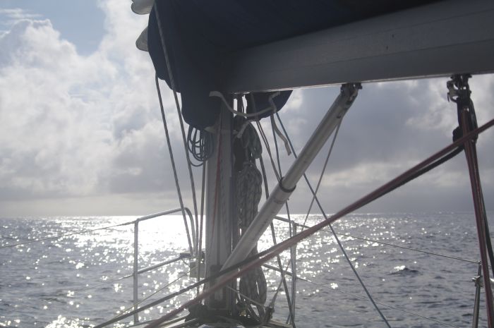 Två dagar och två nätter tog det från Bergen till Lerwick. mast