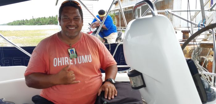 Sådär, incheckad och klar på Tongareva och Cooköarna. incheckning