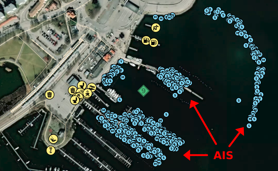 ais positions nynashamn with explanation