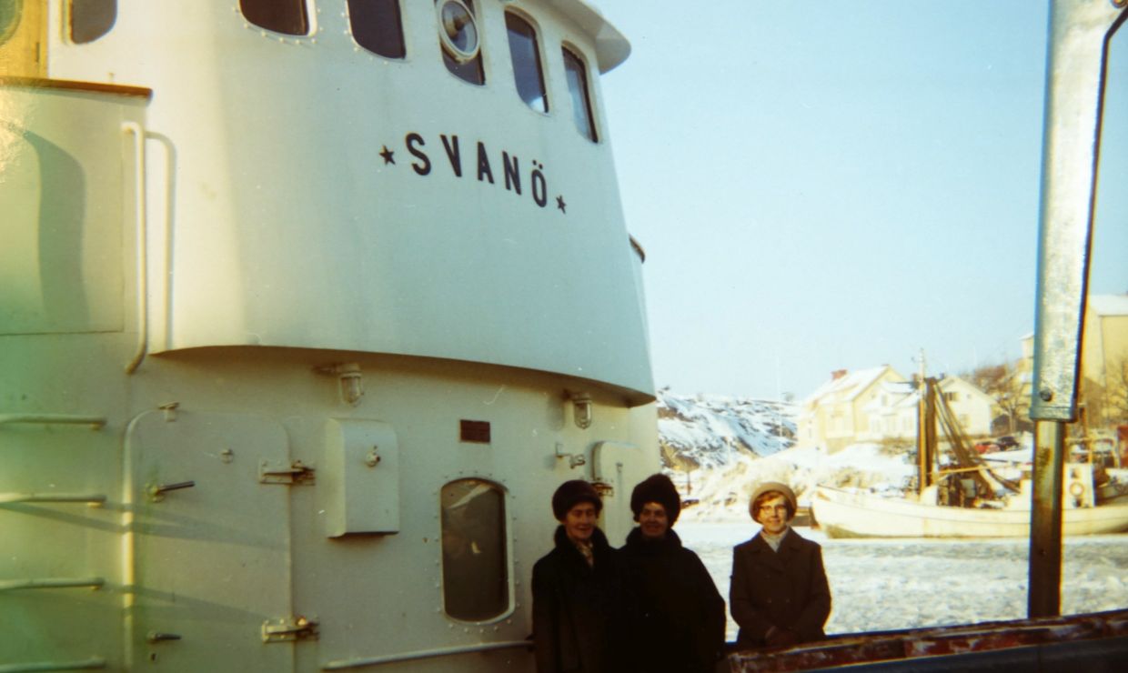 1970 trafikerade kosterbåtarna Ramsö även mitt i vintern.